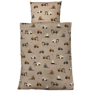 Maskiner sengetøj sand