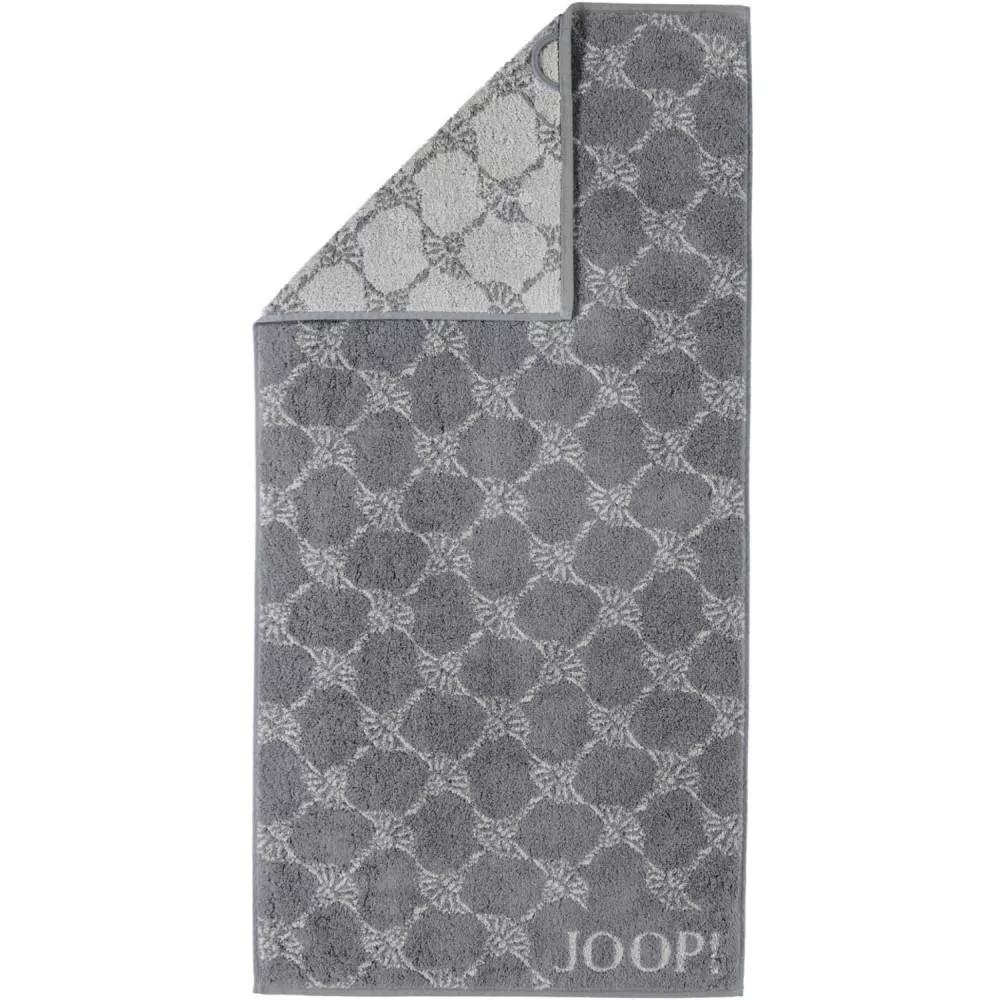 Classic håndklæde antracit blomst