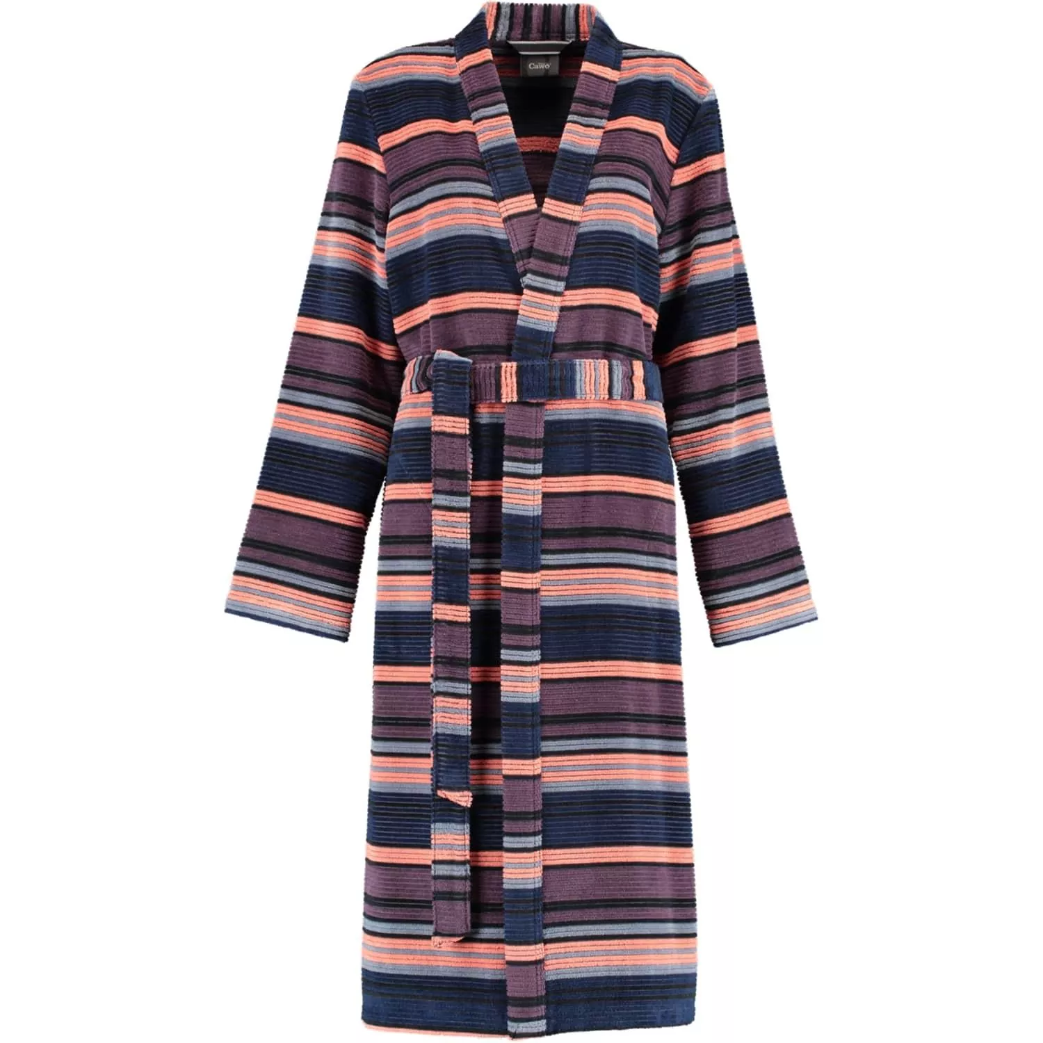 Damekåbe 220-81 lilla/multi strib 