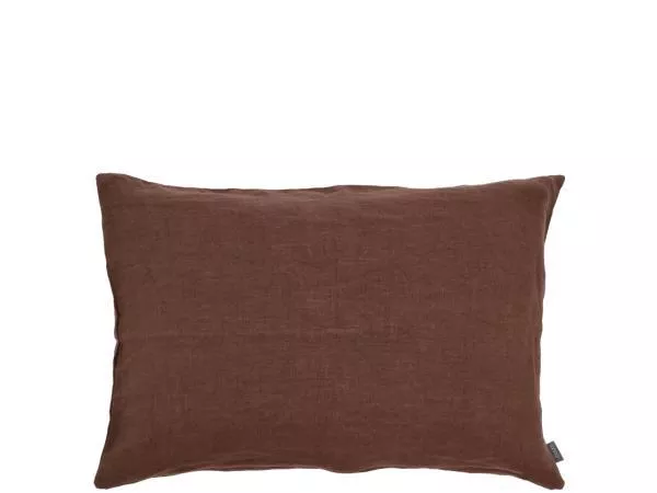 Linen sofapude coffee brown