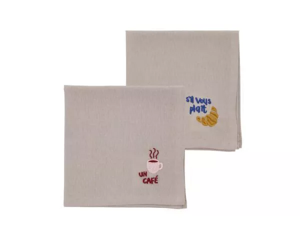 Bistro mundservietter coffee brown 2 stk.