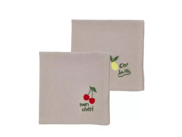 Bistro mundservietter green 2 stk.