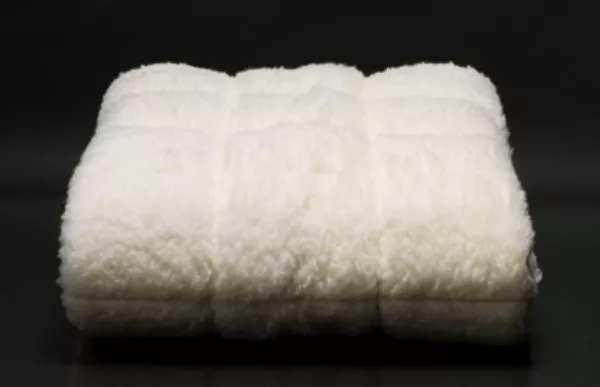 Uldrullemadras med flor