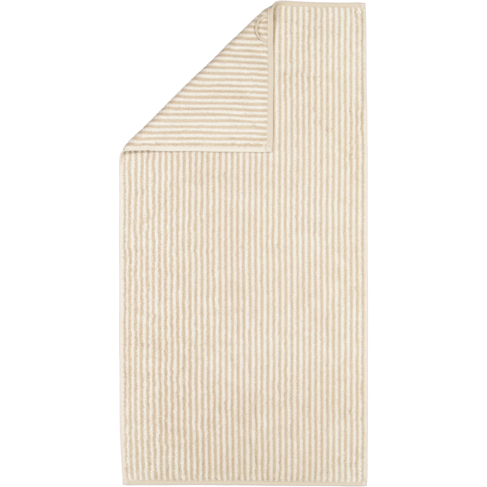 Two tone stripe håndklæde sand