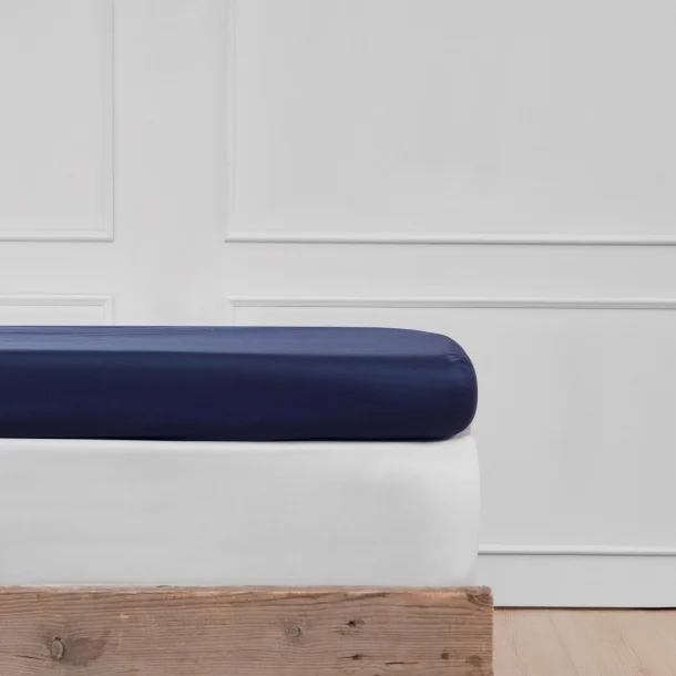 Kuvertlagen til topmadras mørkeblå