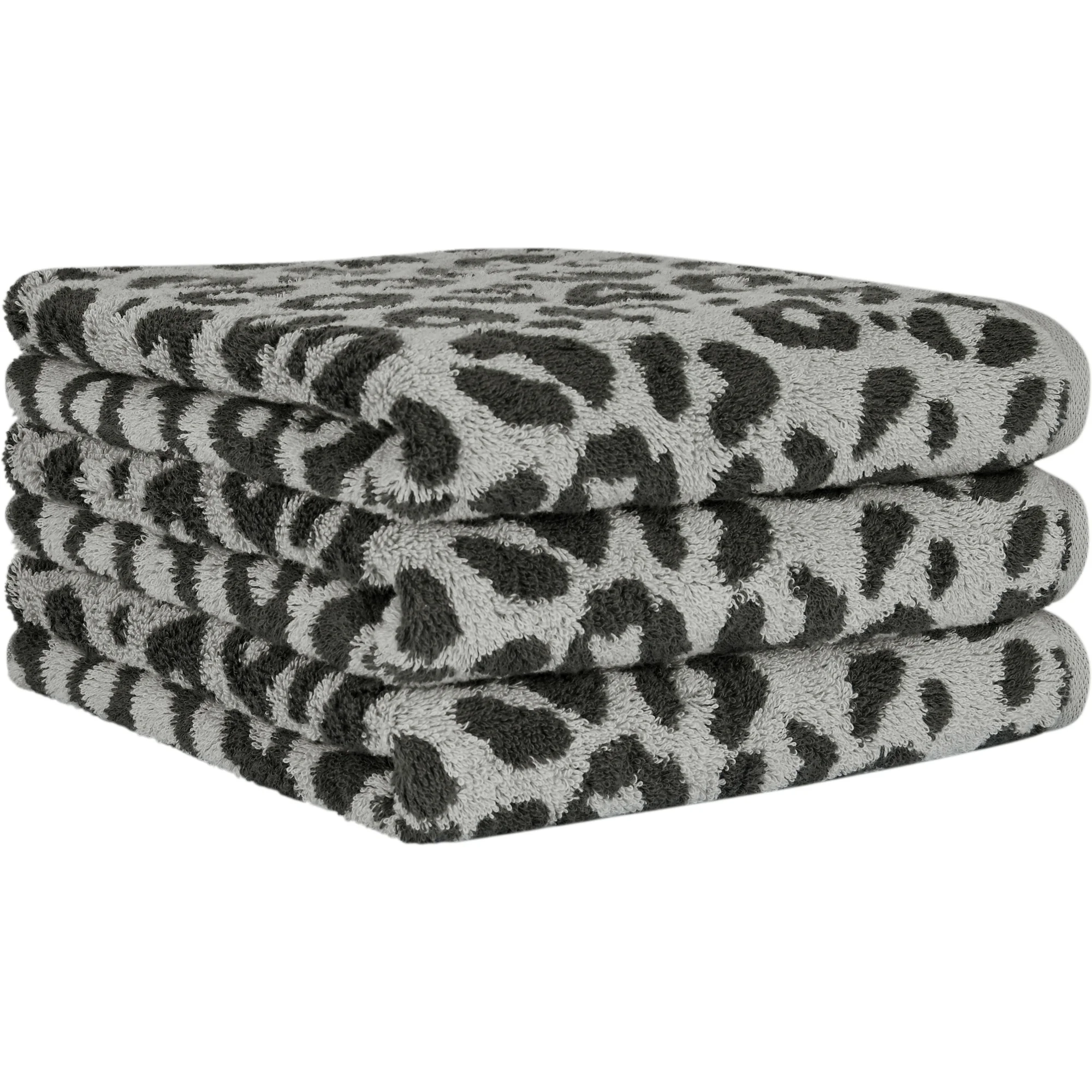 Two tone leo håndklæde basalt