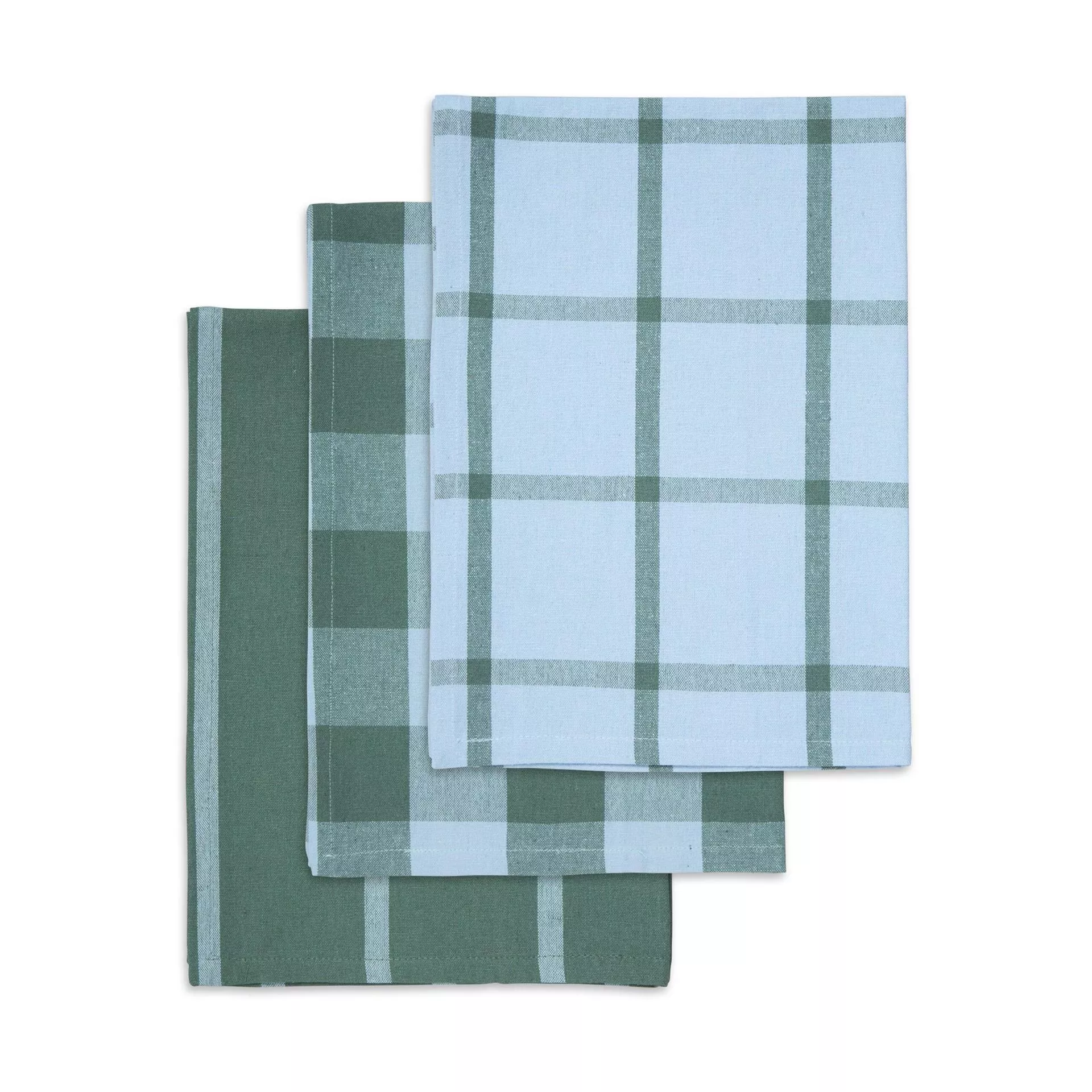 Viskestykker 3 pak forest green