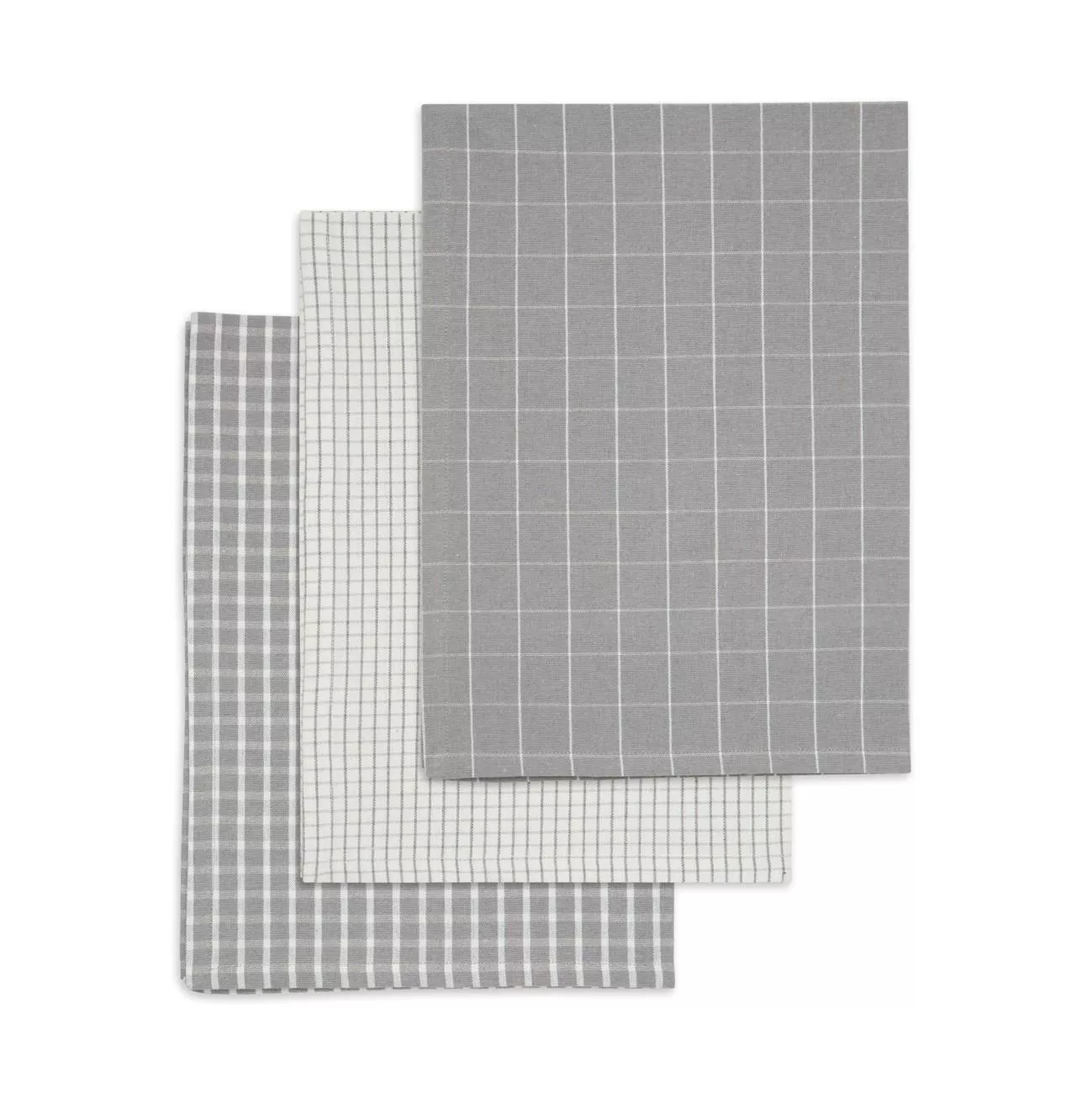 Viskestykker 3 pak grey