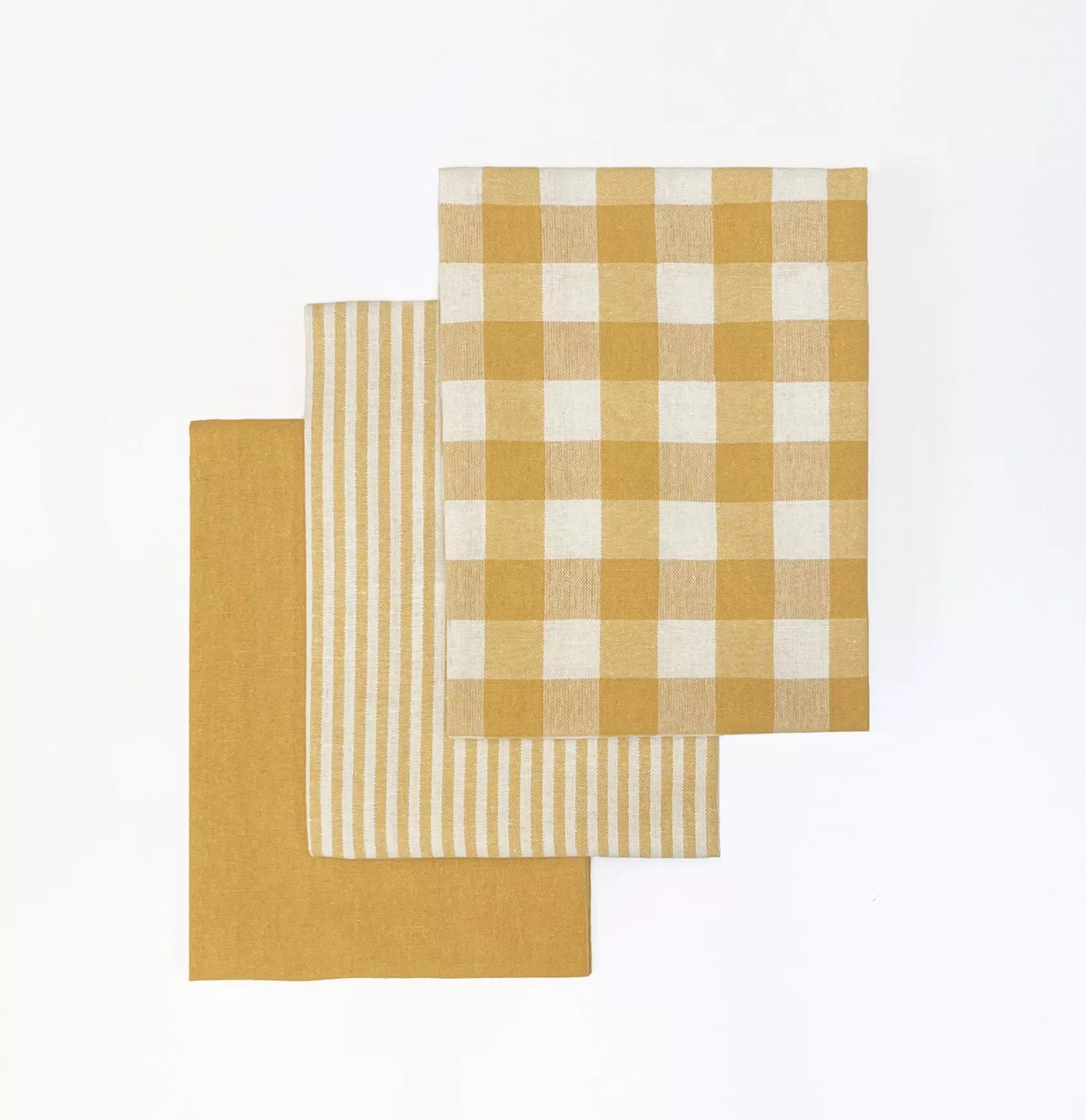 Viskestykker 3-pak, okker