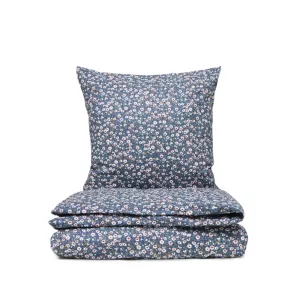 Fie sengetøj flonel dark blue