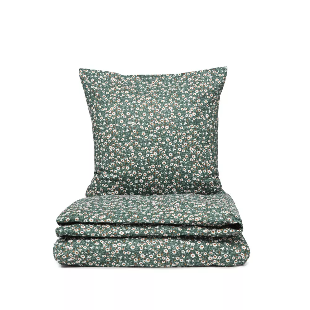 Fie sengetøj flonel forest green