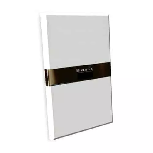 Fladt lagen flonel hvid