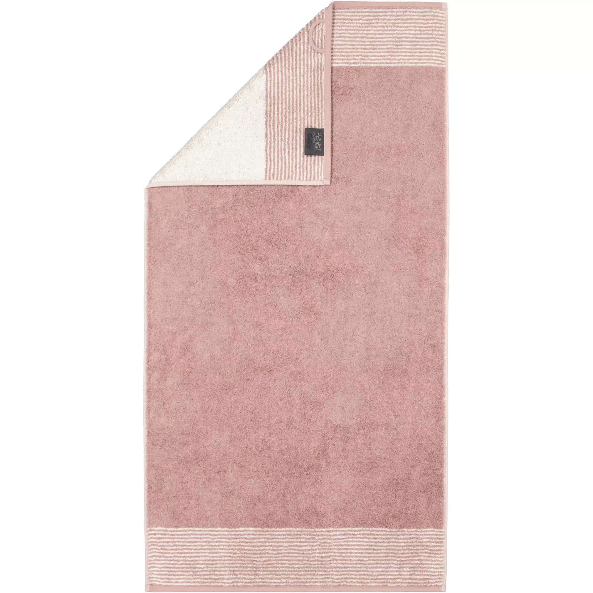 Two tone håndklæde magnolie/rosa