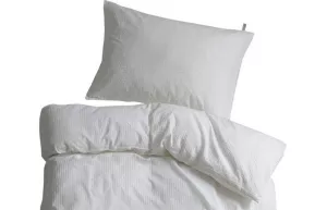 Krepp hvid sengetøj