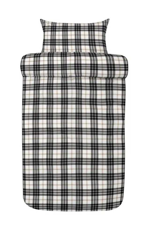 Lukas sengetøj flonel muted black