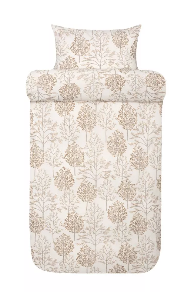 Thea sengetøj flonel walnut