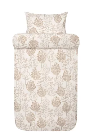 Thea sengetøj flonel walnut