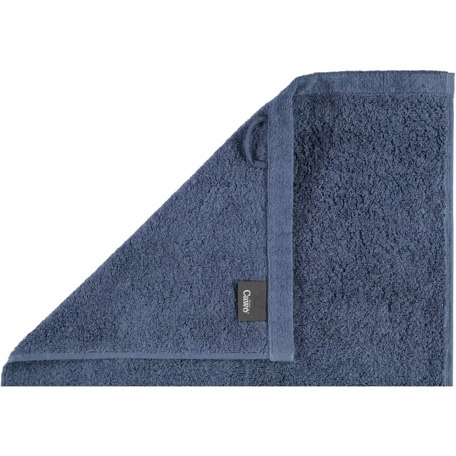 Lifestyle ensfarvet håndklæde nachtblau
