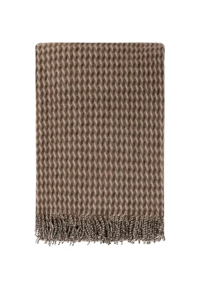 Teide plaid chokoladebrun