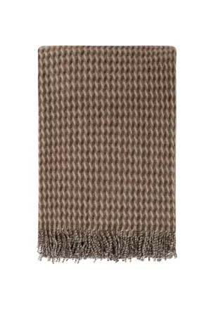 Teide plaid chokoladebrun