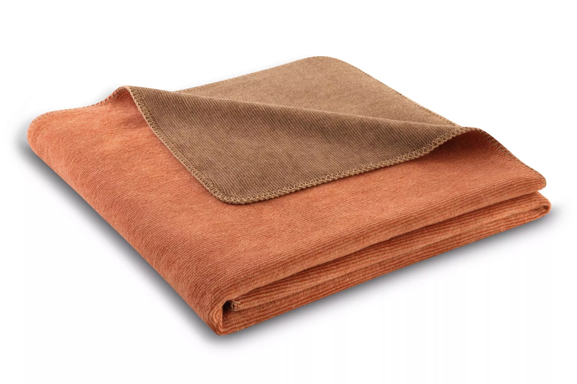 Melange plaid rust/brown