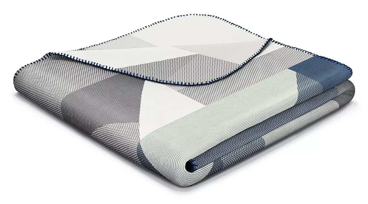 Grafic view plaid grå/blå