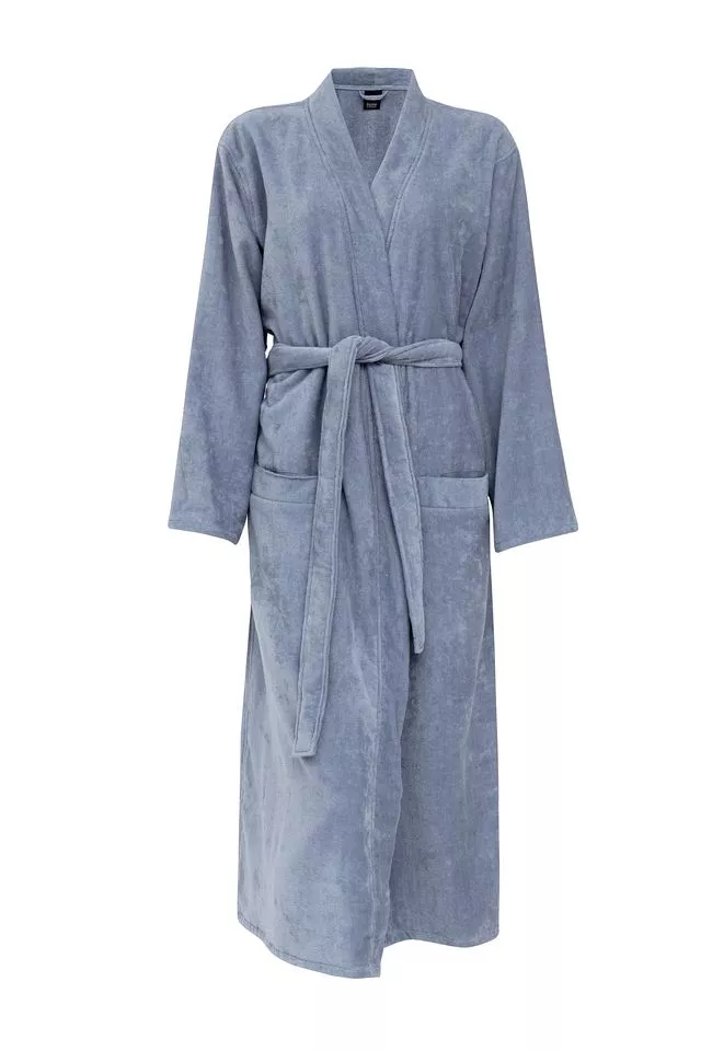 Gaia morgenkåbe denimblå