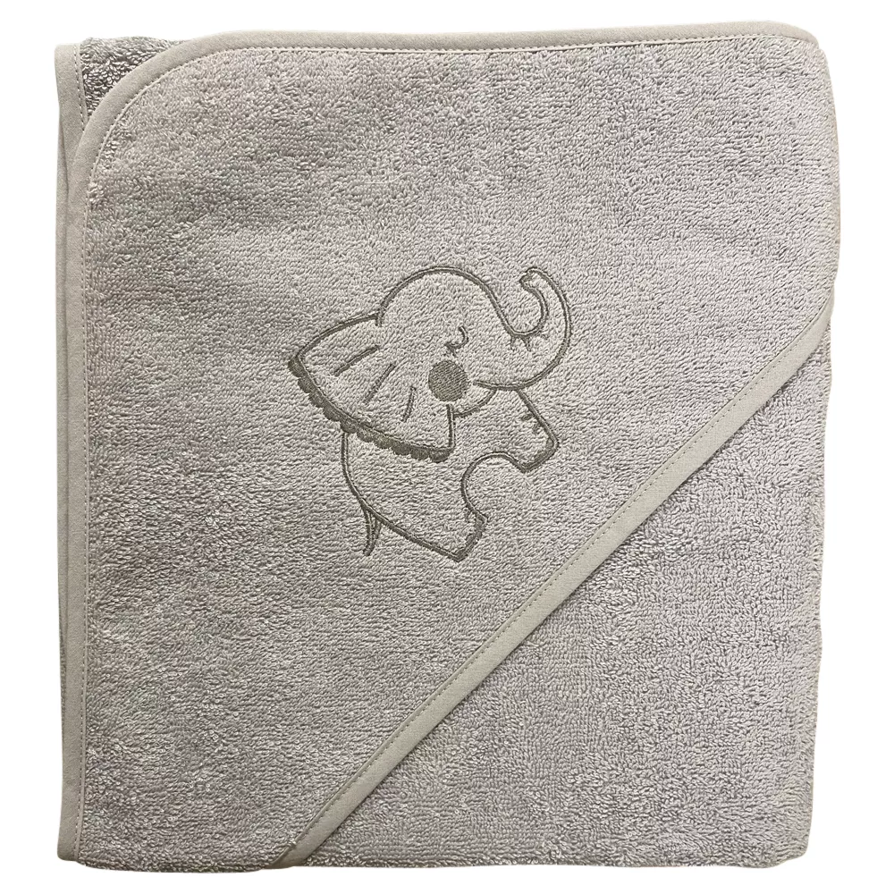 Elefant badeslag lysegrå