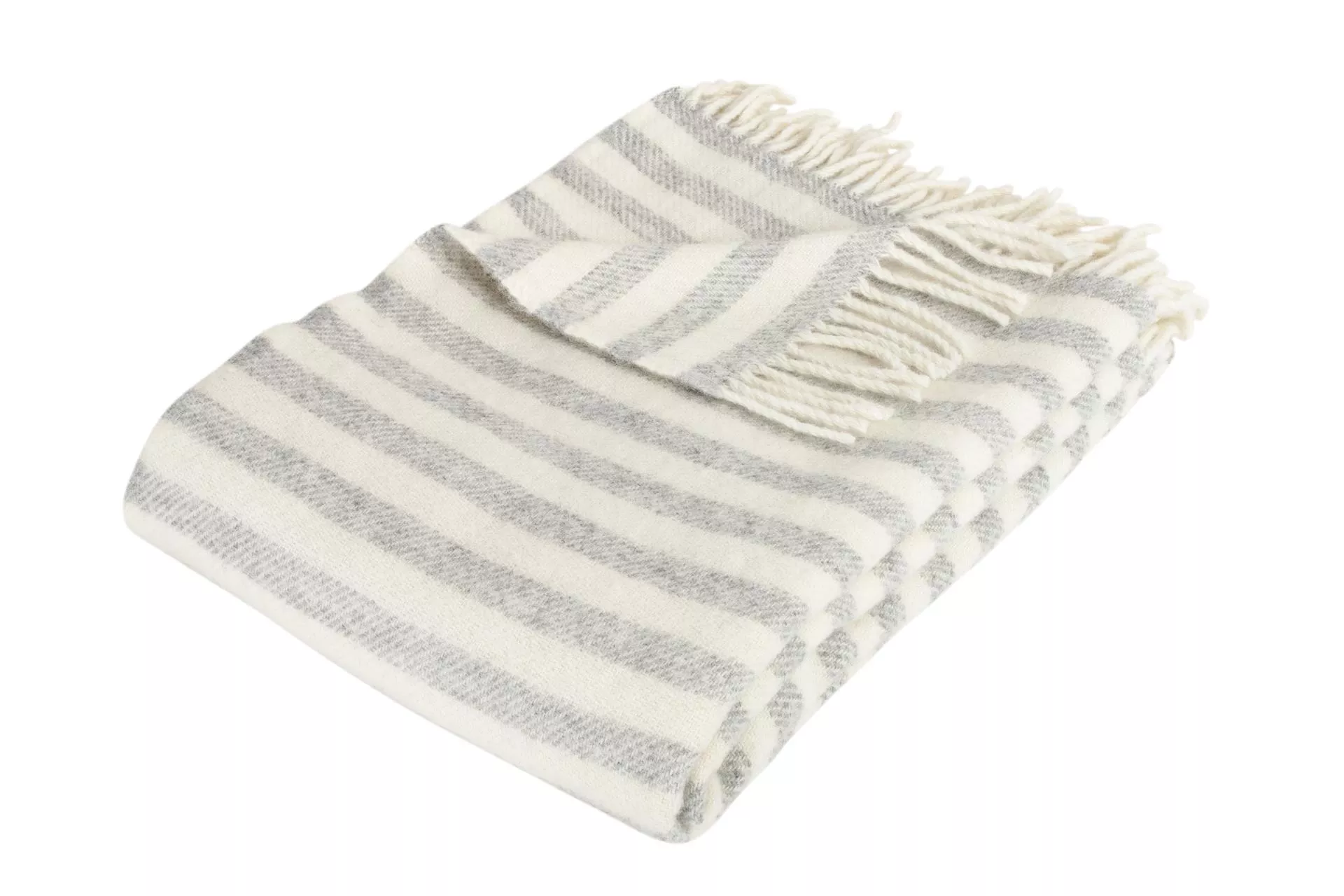 Fenris uldplaid light grey