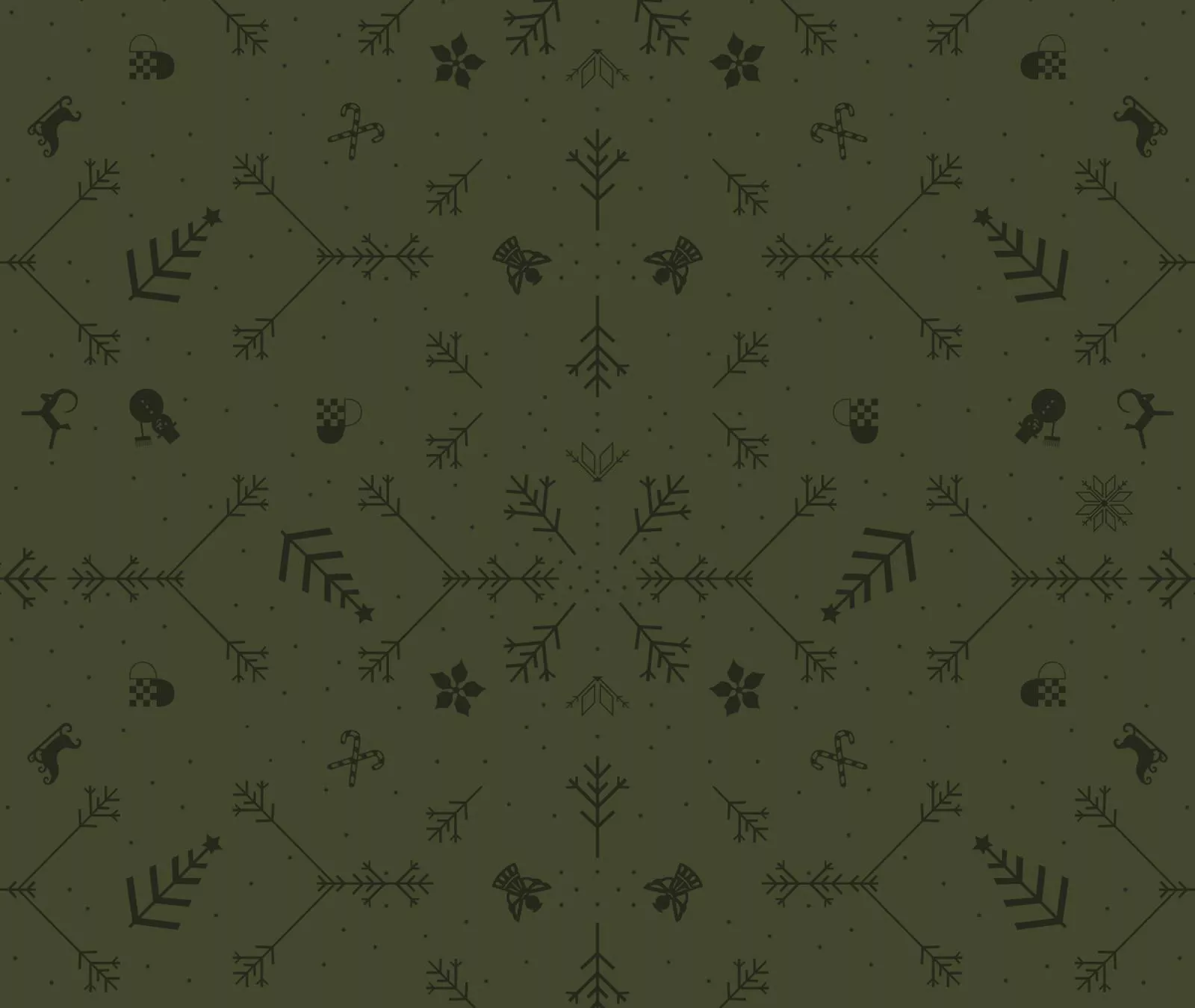 Noel mundservietter grøn (6 stk pr pak)