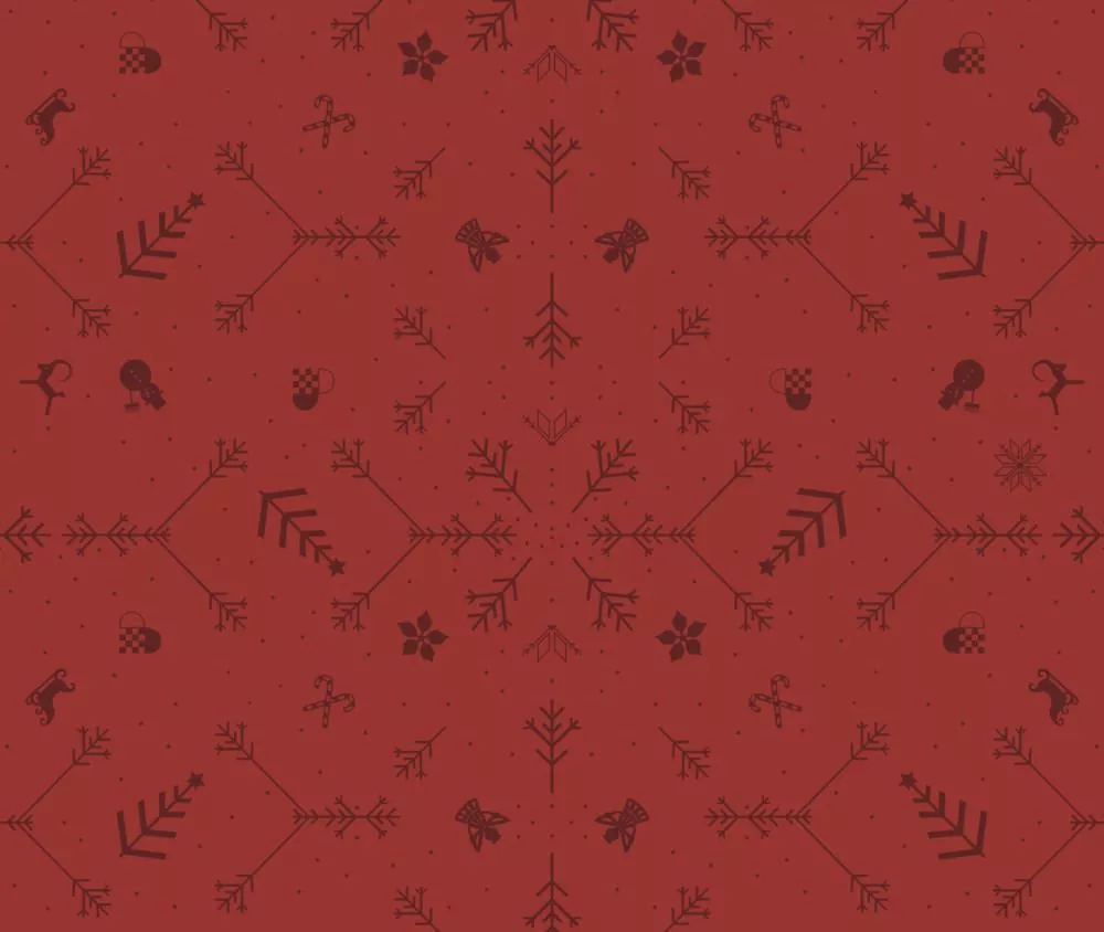 Noel mundservietter rød (6 stk pr pak)