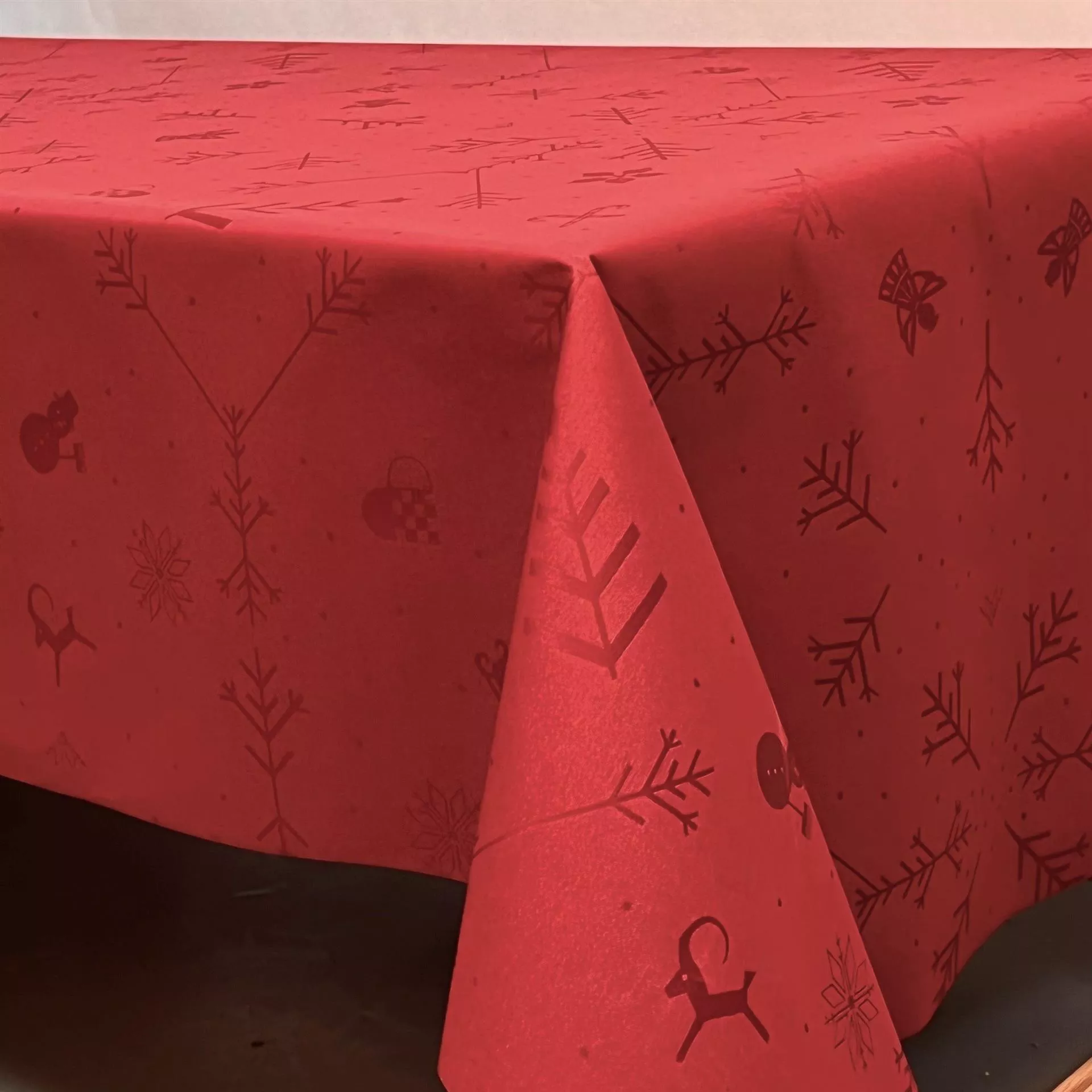 Noel akryldug rød