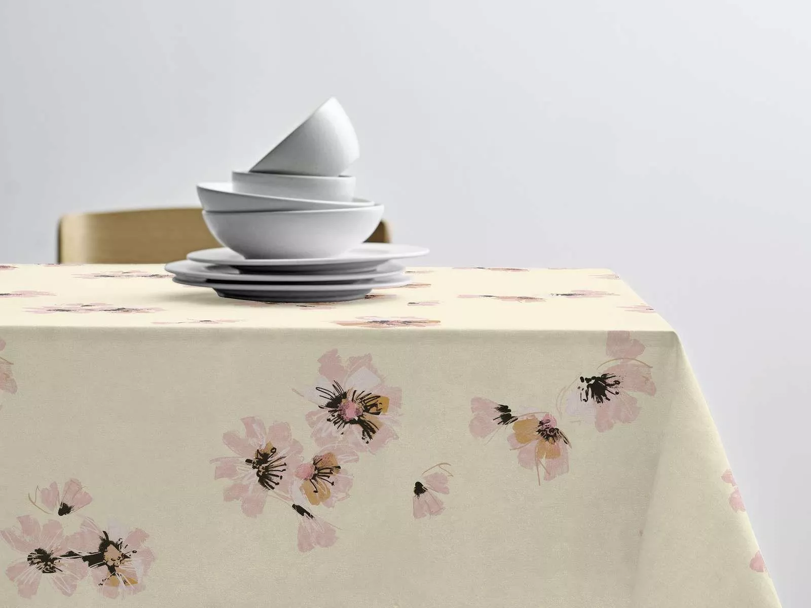 Flora, yellow voksdug